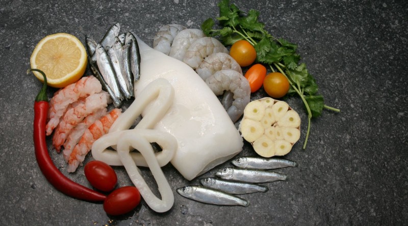 Frozen seafood